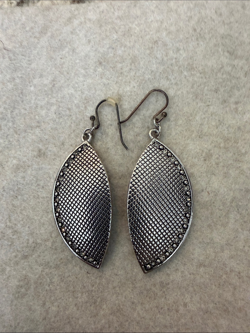 Marc By Marc Jacobs Silver Leaf Drop Earrings